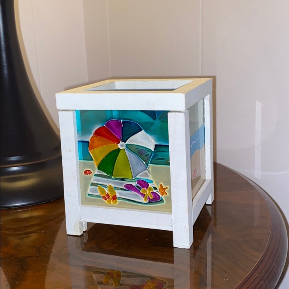 BEAUTIFUL BRAND NEW UNIQUE BEACH THEME CANDLE HOLD
